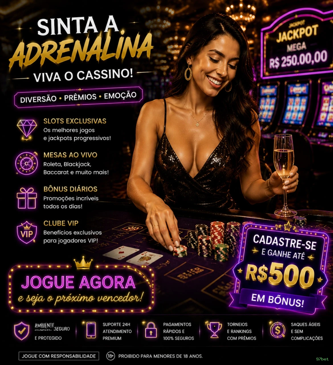 A Magia dos Caça-Níqueis no 97bet
